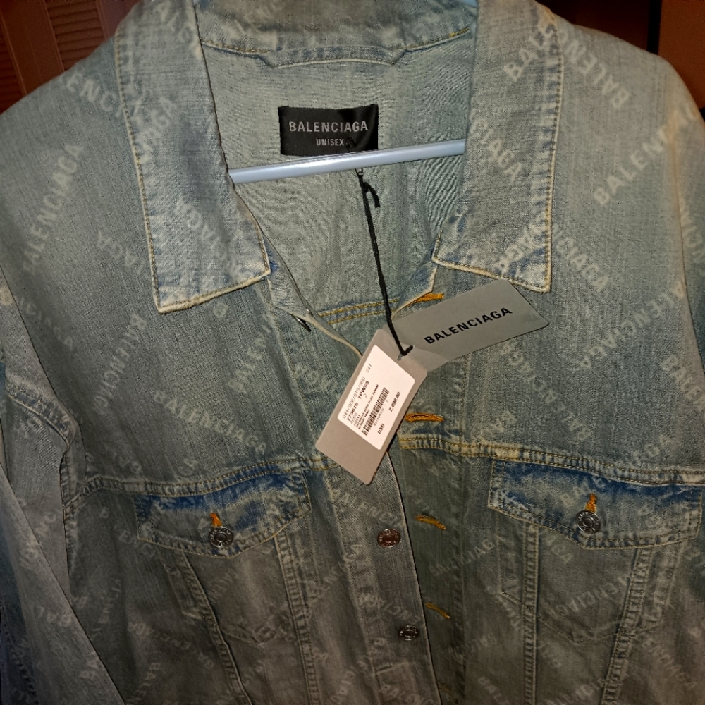 Balenciaga Oversized Demin Jacket Unisex